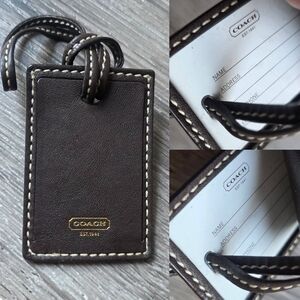 Coach Vintage Leather Bag Tag